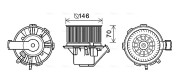 MS8647 vnitřní ventilátor AVA QUALITY COOLING