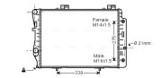 MSA2173 Chladič, chlazení motoru AVA QUALITY COOLING