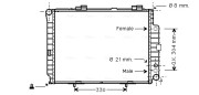 MSA2208 Chladič, chlazení motoru AVA QUALITY COOLING