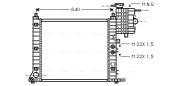 MSA2218 Chladič, chlazení motoru AVA QUALITY COOLING