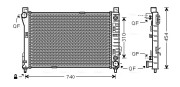 MSA2464 Chladič, chlazení motoru AVA QUALITY COOLING