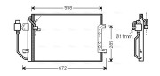 MSA5257D Kondenzátor, klimatizace AVA QUALITY COOLING