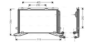 MSA5268 Kondenzátor, klimatizace AVA QUALITY COOLING