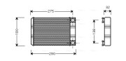 MSA6312 Výměník tepla, vnitřní vytápění AVA QUALITY COOLING