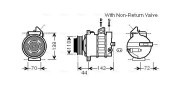 MSAK573 Kompresor, klimatizace AVA QUALITY COOLING