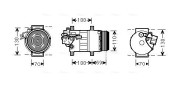 MSAK576 Kompresor, klimatizace AVA QUALITY COOLING