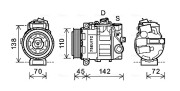 MSK615 Kompresor, klimatizace AVA QUALITY COOLING