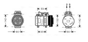 MSK083 Kompresor, klimatizace AVA QUALITY COOLING