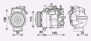 MSK705 Kompresor, klimatizace AVA QUALITY COOLING