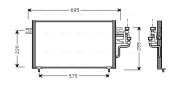 MT5119 Kondenzátor, klimatizace AVA QUALITY COOLING