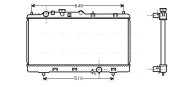 MZ2151 Chladič, chlazení motoru AVA QUALITY COOLING