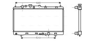 MZ2152 Chladič, chlazení motoru AVA QUALITY COOLING