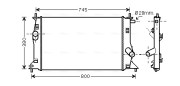 MZ2183 Chladič, chlazení motoru AVA QUALITY COOLING