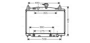 MZ2212 Chladič, chlazení motoru AVA QUALITY COOLING