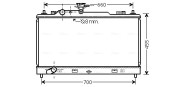 MZ2227 Chladič, chlazení motoru AVA QUALITY COOLING