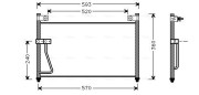 MZ5126 Kondenzátor, klimatizace AVA QUALITY COOLING