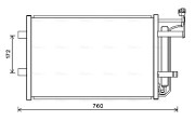 MZ5252D Kondenzátor, klimatizace AVA QUALITY COOLING