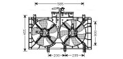 MZ7537 Větrák, chlazení motoru AVA QUALITY COOLING