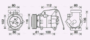 MZAK290 Kompresor, klimatizace AVA QUALITY COOLING