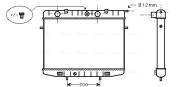 OL2175 Chladič, chlazení motoru AVA QUALITY COOLING