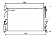 OL2682 Chladič, chlazení motoru AVA QUALITY COOLING