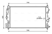 OL2683 Chladič, chlazení motoru AVA QUALITY COOLING