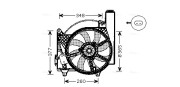 OL7531 Větrák, chlazení motoru AVA QUALITY COOLING