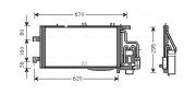 OLA5310D Kondenzátor, klimatizace AVA QUALITY COOLING