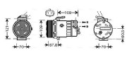 OLAK139 Kompresor, klimatizace AVA QUALITY COOLING