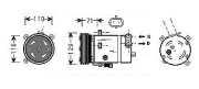 OLAK276 Kompresor, klimatizace AVA QUALITY COOLING