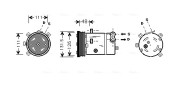 OLAK280 Kompresor, klimatizace AVA QUALITY COOLING