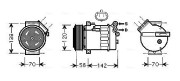 OLK313 Kompresor, klimatizace AVA QUALITY COOLING