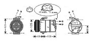 OLAK316 Kompresor, klimatizace AVA QUALITY COOLING