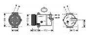 OLAK318 Kompresor, klimatizace AVA QUALITY COOLING