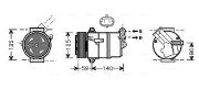 OLK437 Kompresor, klimatizace AVA QUALITY COOLING