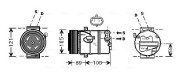 OLK438 Kompresor, klimatizace AVA QUALITY COOLING