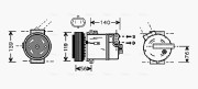 OLAK463 Kompresor, klimatizace AVA QUALITY COOLING