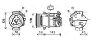 OLAK579 Kompresor, klimatizace AVA QUALITY COOLING