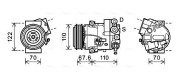 OLAK605 Kompresor, klimatizace AVA QUALITY COOLING