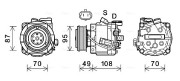 OLK668 Kompresor, klimatizace AVA QUALITY COOLING