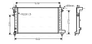 PE2149 Chladič, chlazení motoru AVA QUALITY COOLING