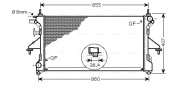 PE2305 Chladič, chlazení motoru AVA QUALITY COOLING