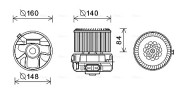 PE8372 vnitřní ventilátor AVA QUALITY COOLING