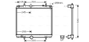 PEA2331 Chladič, chlazení motoru AVA QUALITY COOLING