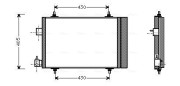 PEA5193D Kondenzátor, klimatizace AVA QUALITY COOLING