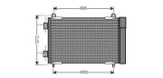 PEA5258D Kondenzátor, klimatizace AVA QUALITY COOLING