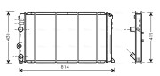 RT2263 Chladič, chlazení motoru AVA QUALITY COOLING