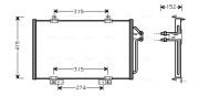 RT5188 Kondenzátor, klimatizace AVA QUALITY COOLING