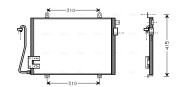 RT5232 Kondenzátor, klimatizace AVA QUALITY COOLING