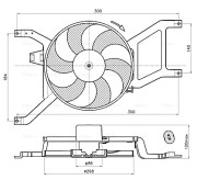 RT7685 Větrák, chlazení motoru AVA QUALITY COOLING